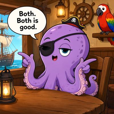 illustration captioned both is good